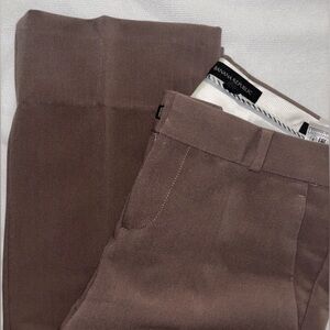 Banana Republic Chocolate Brown Womens Trousers Pants With Pockets